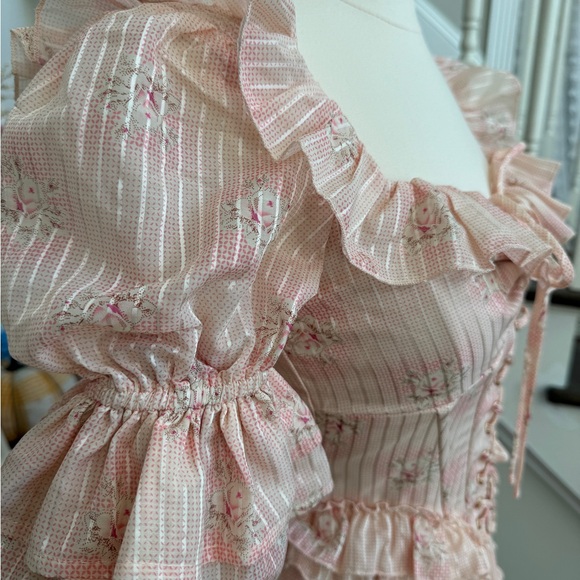 Lacemade Peach Peri Girl Corset Dress - XS - Picture 4 of 7